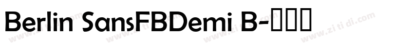 Berlin SansFBDemi B字体转换